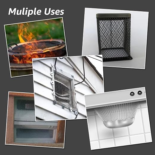 2 Pack 12"x24" Wire Mesh, 5 Mesh Crimped Stainless Steel Mesh, Never Rust - Image 5