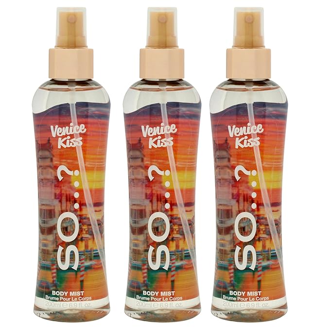 So...? Venice Kiss Body Mist for Women - 6.9 oz Body Mist - Pack of 3