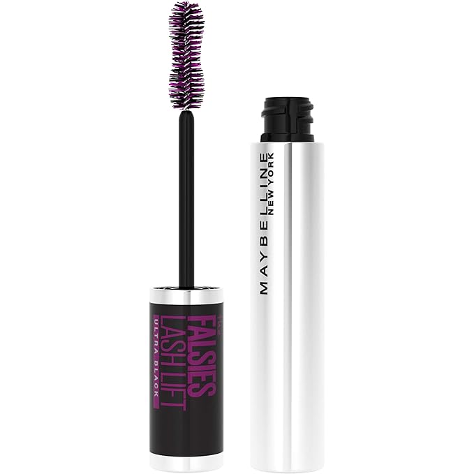 Maybelline The Falsies Lash Lift Washable Mascara Volumizing, Lengthening, Lifting, Curling, Multiplying, Eye Makeup, Ultra Black, 1 Count