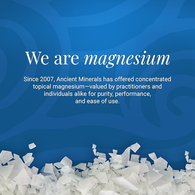 Ancient Minerals Magnesium Bath Flakes of Pure Genuine Zechstein Chloride - Resealable Magnesium Supplement Bag That Will Outperform Leading Epsom Salts 1.65 lbs
