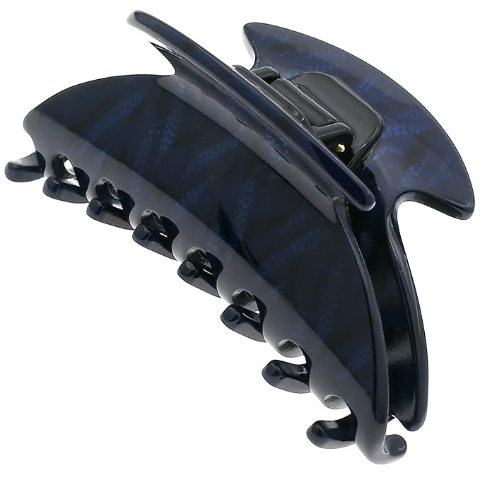 Camila Paris CP3267 French Hair Clip for Women, Small 2.75 inch Handmade, Blue, Girls Hair Claw Clips Jaw Fashion Durable Styling Hair Accessories for Women, Strong Hold No Slip Grip. Made in France