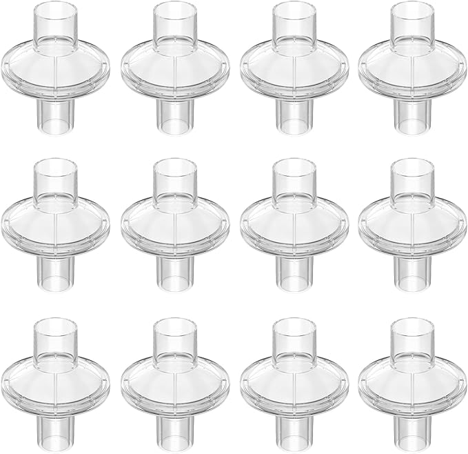 12-Pack CPAP Filters, Universal CPAP Inline Filter by RespWave