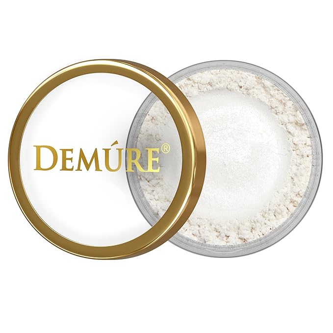 Demure Mineral Make Up (Snowflake) Eye Shadow, Shimmer Loose Powder, Professional Makeup