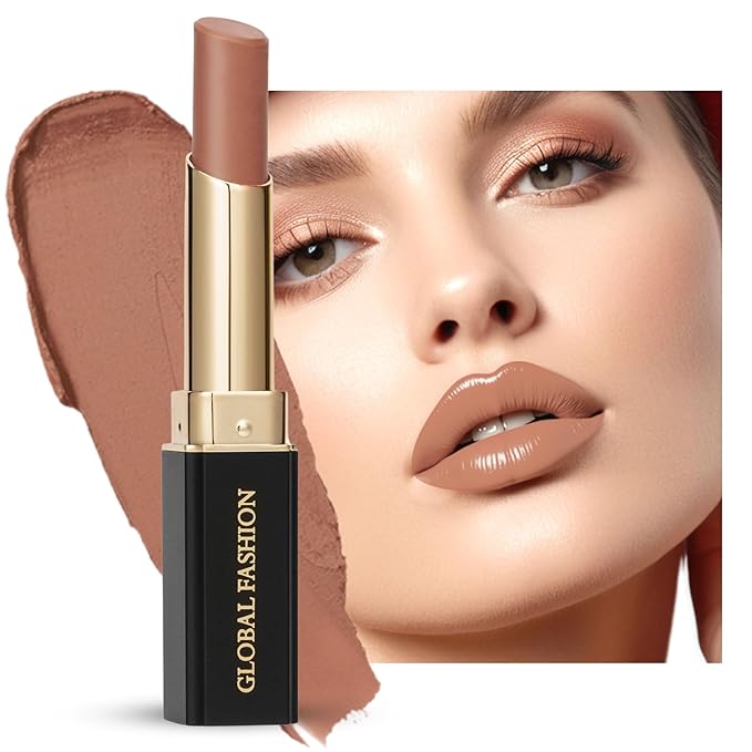 Global Fashion Silk Smooth Matte Lipstick – Long-Lasting, Luxurious Color, Rich Hydration, Lightweight Formula, Lightweight Matte Lip Color for Women, Available in Multiple Shades (105, 0.12 oz)