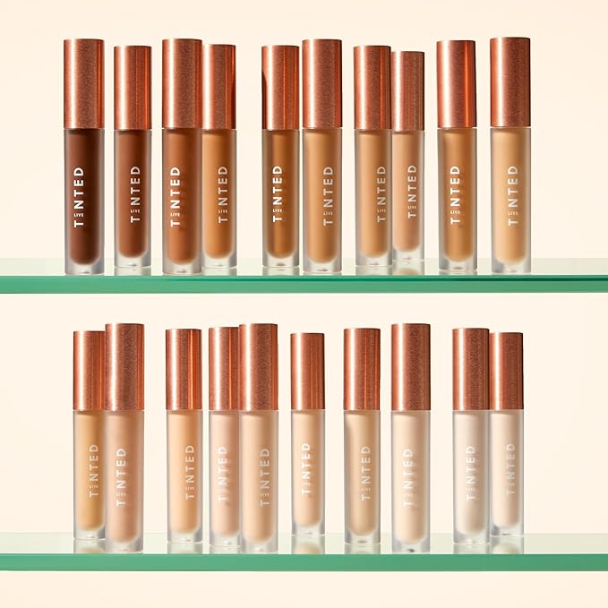Live Tinted Hueskin Serum Concealer - Medium-to-Full Coverage Concealer with Niacinamide, & Hyaluronic Acid for Dark Circles, Fine Lines & Wrinkles, Buildable Long-Lasting Formula, 0.35 oz Shade 19.50