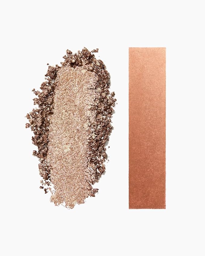 MAKE Beauty Multi-Chromatic Eye Shadow. Metal Reflecting Luminous Foil Finish Creamy, Buildable, Dimensional Long-wear, Crease-proof Powder Eyeshadow, Multichrome Shade - Dream Dust, Gold