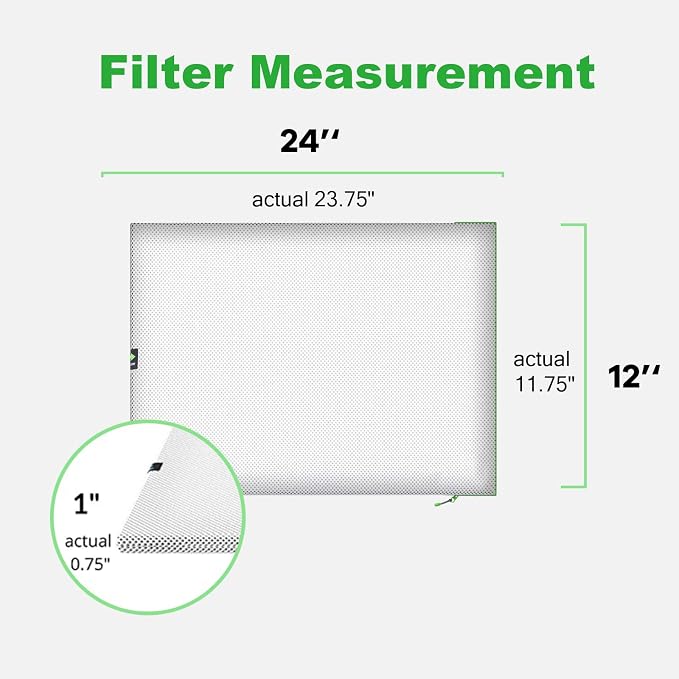 Reair 12x24x1 Air filter, Washable and Reusable Air Filter 12x24x1 - Image 6