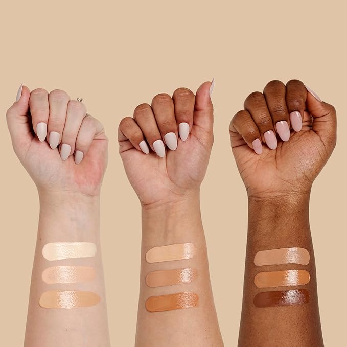 Sigma Beauty Skin Perfector – Hydrating Skin Tint Foundation for Lightweight, Buildable Coverage, With Hyaluronic Acid, Niacinamide Serum, and More (3 Medium Golden Tint, 1.12oz)