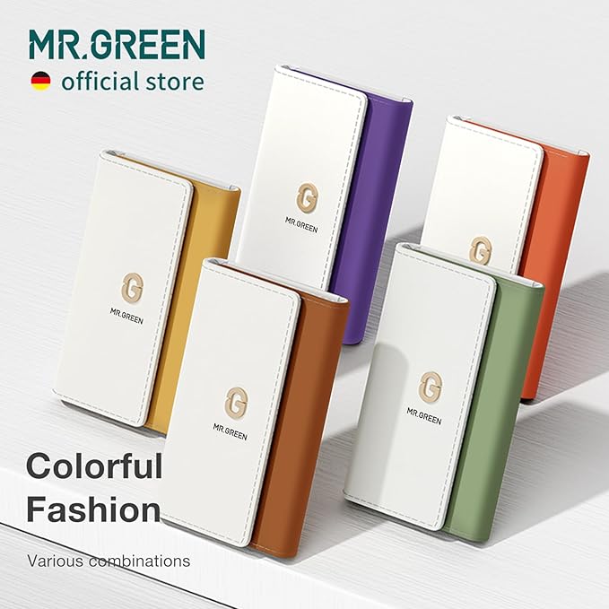 MR.GREEN Colorful Manicure Set Practical Pedicure Kits Nail Clippers Personal Care Tools Facial Hair Scissors with Fashion Case (Mr-6685 Brown)