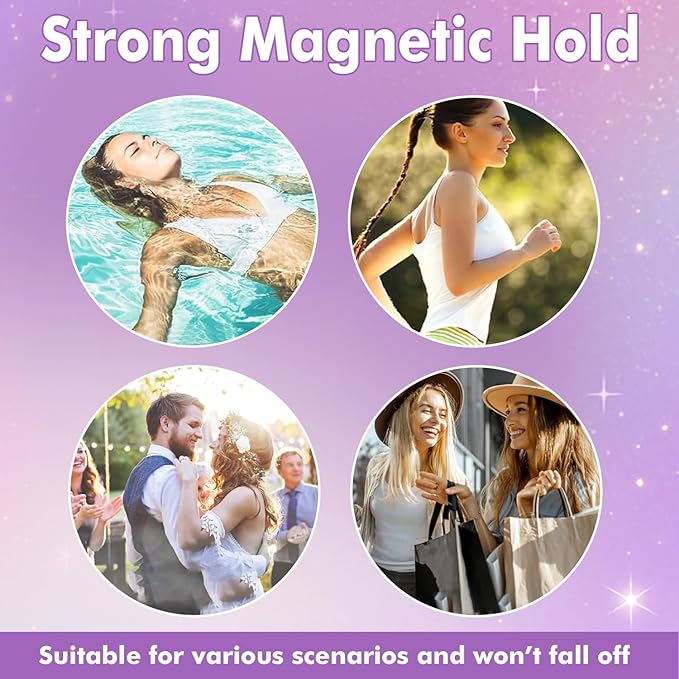 Hunnyfit Magnetic Lashes, Magnetic Eyelashes with Applicator, Magnetic Eyelashes Natural Look,Reusable Magnet Lashes No Glue Needed Soft Lashes Kit(Simple)