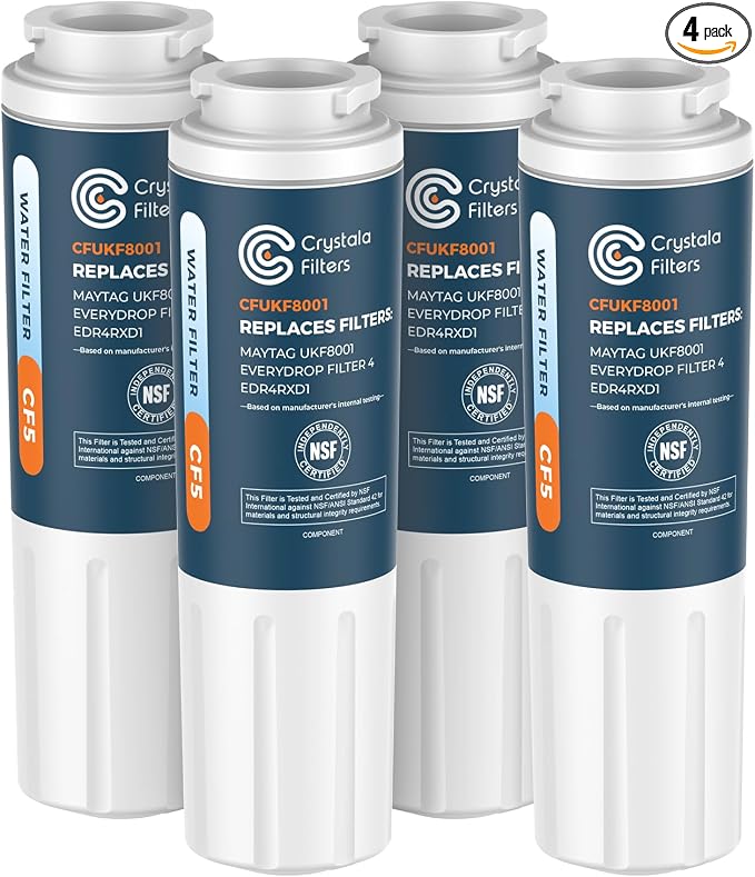 Crystala Filters UKF8001 Water Filter Compatible by CrystalaFilters