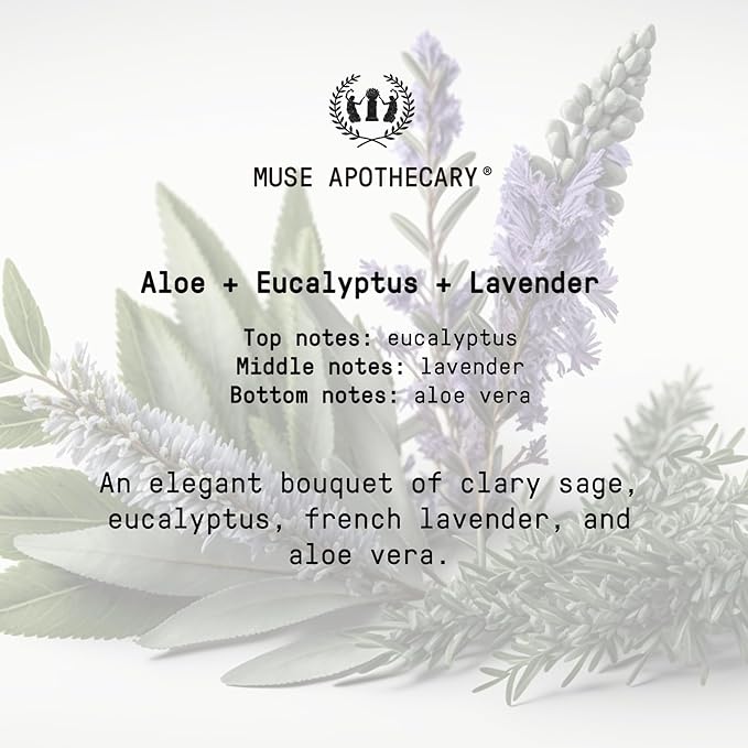 Muse Apothecary Room Ritual - Aromatic and Relaxing Room Mist, 4 oz, Infused with Natural Essential Oils - Aloe + Eucalyptus + Lavender