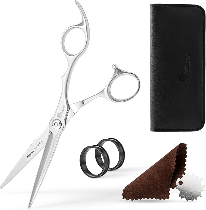 Fagaci Professional Hair Scissors 6' Razor Sharp Blades, Fine Cutting ATS314 Steel Hair Cutting Scissors