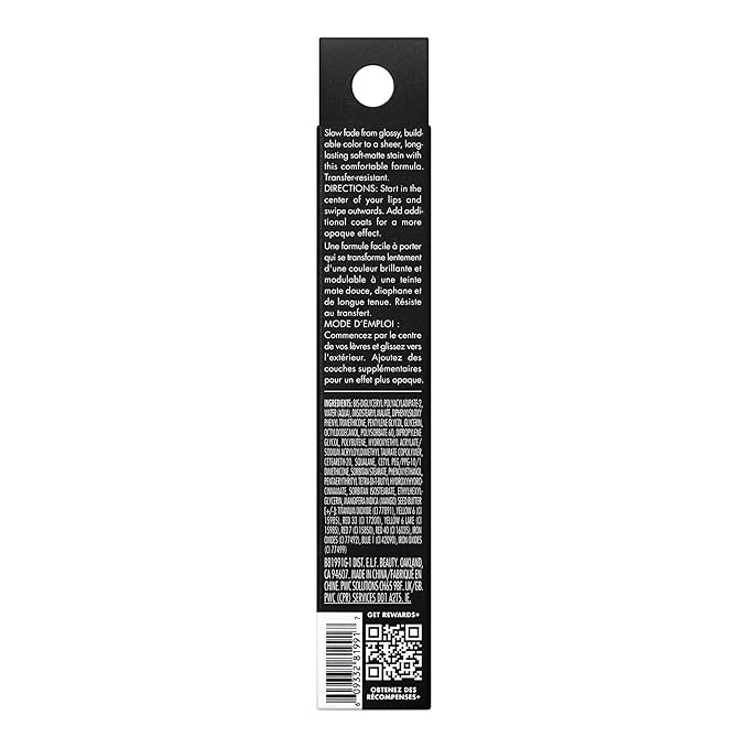 e.l.f. Glossy Lip Stain, Long-Lasting, Lightweight Lip Stain For A Sheer Pop Of Color & Subtle Gloss Finish, Vegan & Cruelty-Free, Rosa Rizzin'