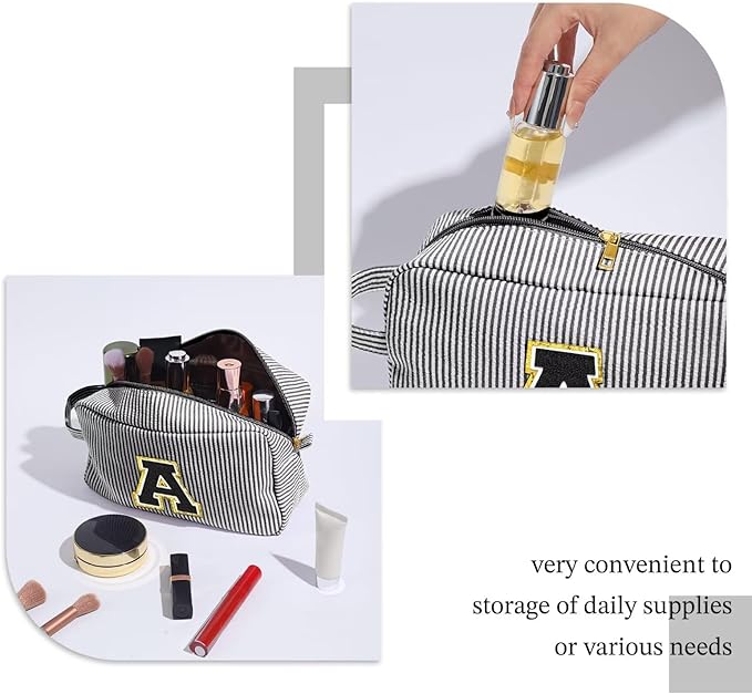 YOOLIFE Graduation Gifts for Women Girls - Graduation Gifts for Her, Graduation Party Favor, Personalized Monogram Initial Makeup Bag for Teen Girl Gifts Trendy Stuff, Girls Makeup Toiletry Bag G