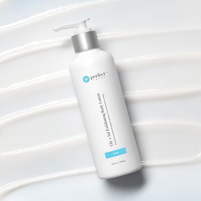 Perfect Image Gly + Sal Exfoliating Body Lotion, 8% Glycolic Acid and 2% Salicylic Acid Lotion Enhanced with Green Tea, Papaya, Bearberry, Licorice and Amino Complex