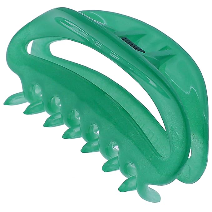 Camila Paris CP3079 French Hair Clip for Women, Green, Girls Hair Claw Clip Jaw Fashion Durable and Styling Hair Accessories for Women, Luxury Ladies Strong Hold No Slip Grip Clamp, Made in France