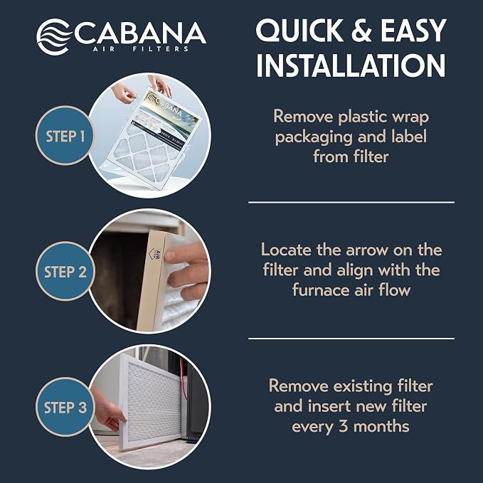 Cabana Filters 6-Pack 18x30x1 MERV 8 AC Furnace Air Filter - Image 3