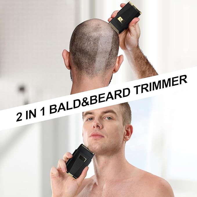 Foil Bald Shavers for Men, Powerful Motor Electric Razor, Head Shavers, Men's Foil Beard Trimmer, Cordless Rechargeable LED Display