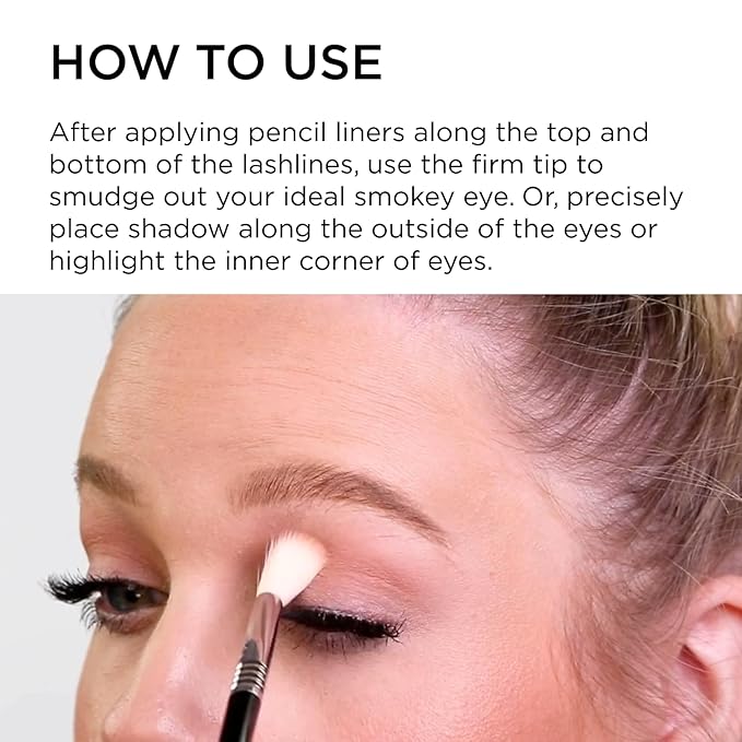 Sigma Beauty Professional E35 Tapered Blending Brush – Professional Eyeshadow Brush for Precision Eyeshadow Blending, Softens Dramatic Edges & Harsh Lines for a Well Blended Effect (1 Brush)