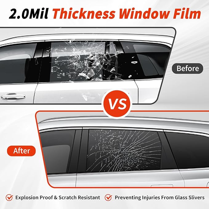 Ceramic Nano Ceramic Window Tint for Cars, Automotive Auto Car Window Tint Film for Car Privacy Film, VLT 20% Percent, Blocks UV/IR Rays, Heat/Glare, 30in-15ft