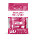 LIVAURA Retinol Individually Wrapped Makeup Remover Wipes, travel essentials for Travel & On the Go, women facial cleansing wipes, remove makeup mascara, with micellar water, 30 single face wipes