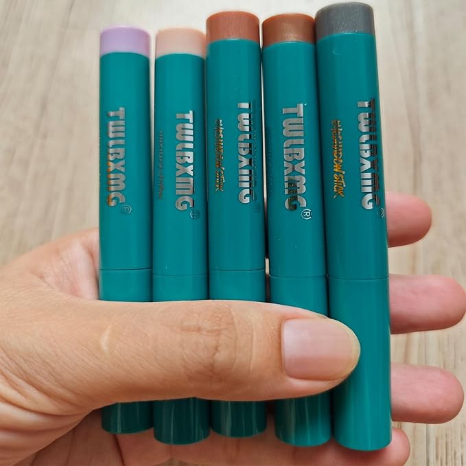 Eyeshadow Stick Eye Shadow Brightener Stick Eyeliner Pencil Cream Shimmer Glitter Smooth Eyeshadow Stick Pencil Nude Korea Primer Highlighter Natural Waterproof Long Lasting Rose Gold Shimmer # 03