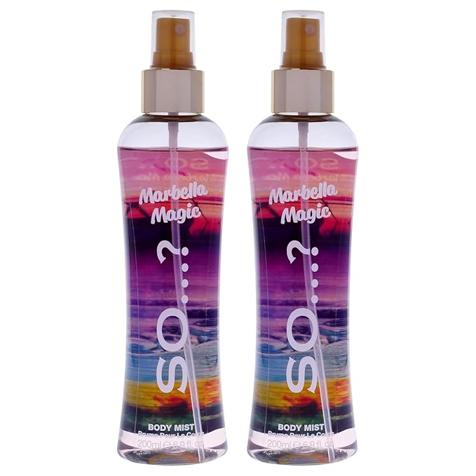 So...? Marbella Magic Body Mist for Women - 6.9 oz Body Mist - Pack of 2