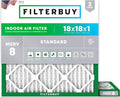 Filterbuy 18x18x1 Air Filter MERV 8 Essential Dust & Allergy Defense, by Filterbuy