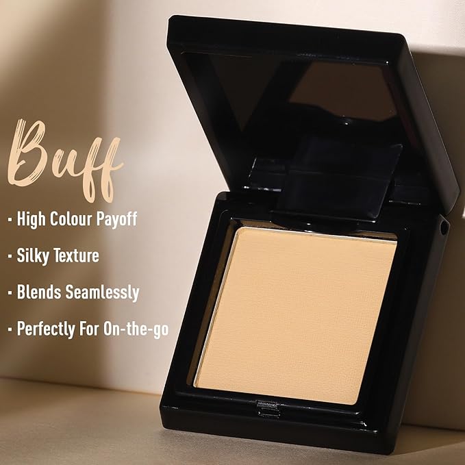 UCANBE Nude Single Eyeshadow Palette, Highly Pigmented Matte Naked Eye Shadow Powder, Professional Long-Lasting Waterproof Makeup Palette