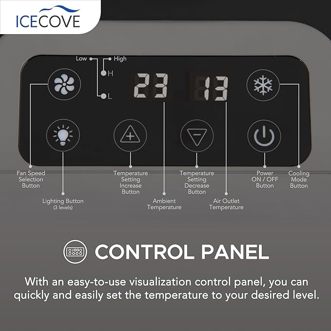 IceCove Portable Air Conditioner, 2500BTU Fast Cooling Car AC Unit, 250W Low - Image 5