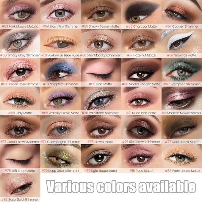 Kaely Cream Eye Shadow Sticks, Rich Brown Shimmer Eyeliner Pencil Eyeshadow Palette Makeup, Eye Highlighter Brightener Stick for Older Women Waterproof Pigmented, sombras para ojos, New-76