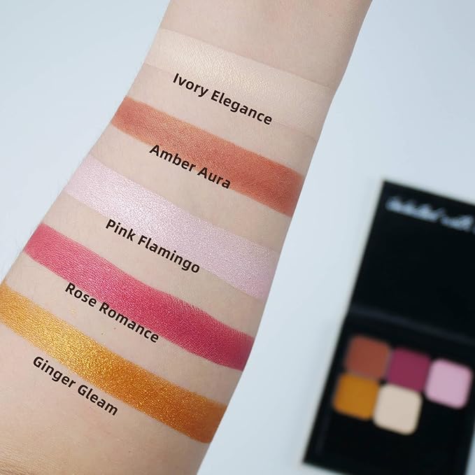 Single Matte Eyeshadow with Metal Pan, Long-lasting Natural Nude Color No-Makeup Look, Palette Refill, Base Eyeshadow Powder for Empty Magnetic Palette (Ivory Elegance)