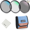 NEEWER 55mm UV CPL ND Lens Filter Kit, UV Protection + Circular Polarizing + by Neewer