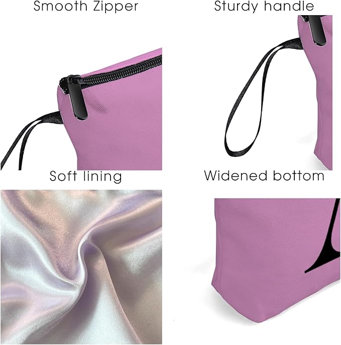 Appreciation Initial Monogram Gifts for Sisters from Sister Employees Team Bride Womens Unique Mom Personalized Makeup Cosmetic Bag with Mirror Mothers Day Christmas Graduation Y