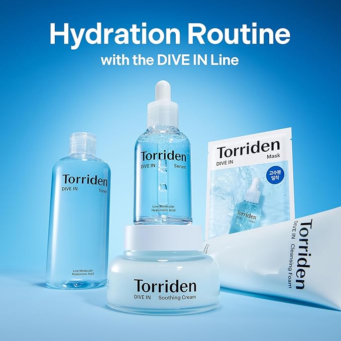Torriden DIVE IN Hyaluronic Acid Soothing Cream Tube Type 100ml (3.38 fl. oz) | Revitalizing Facial Moisturizer for Sensitive and Dry Skin | Hyaluronic Acid, Panthenol, Allantoin