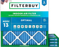 Filterbuy 22x22x1 Air Filter MERV 13 Optimal Smoke & Allergy Defense, by Filterbuy