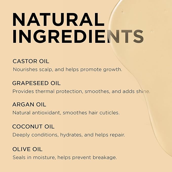 African Pride Moisture Miracle 5 Essential Hair Oils with Vitamin E (3 Pack) | Moisture, Shine, Protection, and Growth | Argan, Castor, Grapeseed, Coconut, and Olive Oil | 8 oz