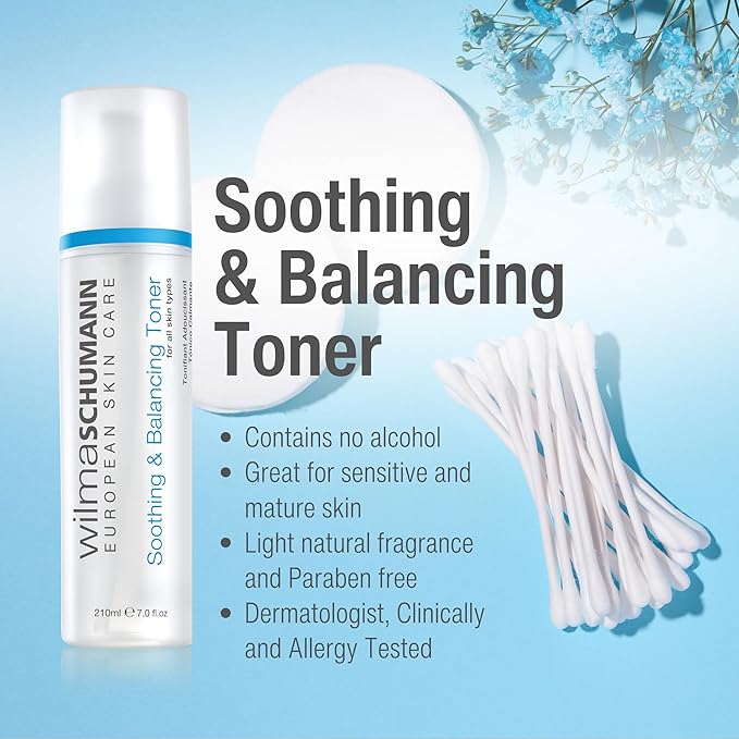 Wilma Schumann Hydrating Toner for Face, Soothing & Balancing Skin Toner, 7 oz