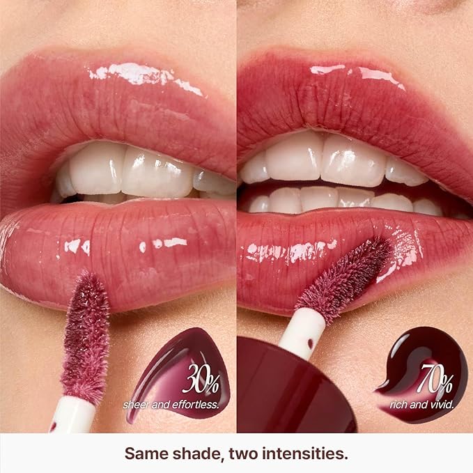 fwee 3D Voluming Gloss 70% (Rich) | Taro 70% | High Shine, Non-Sticky Lip Gloss for Makeup | Long-Lasting, Moisturizing Gel Formula | 30%, 70% Pigment Options | 5.3g