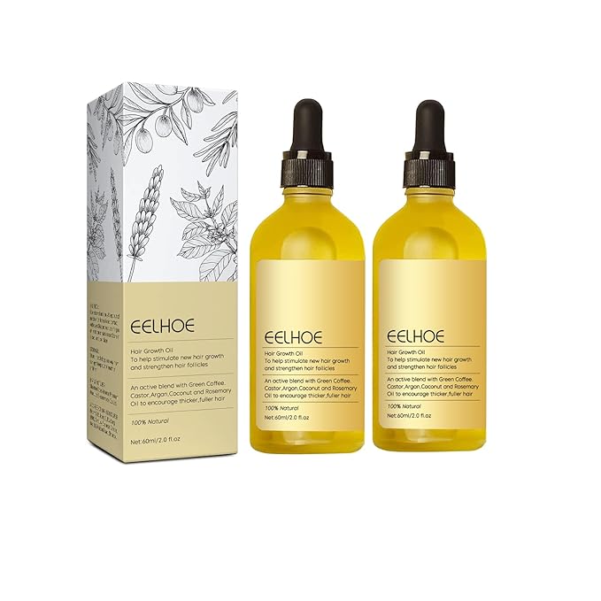 120ML Natural Hair Growth, Rosemary Oil for Hair Growth Organic, Rosemary Oil for Dry Damaged Hair and Growth Thin Hair （2PCS）
