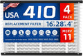 4 Pack, 410 Replacement Air Filter, Nominal Size: 16x25x4, Actual Size: by Luxunik