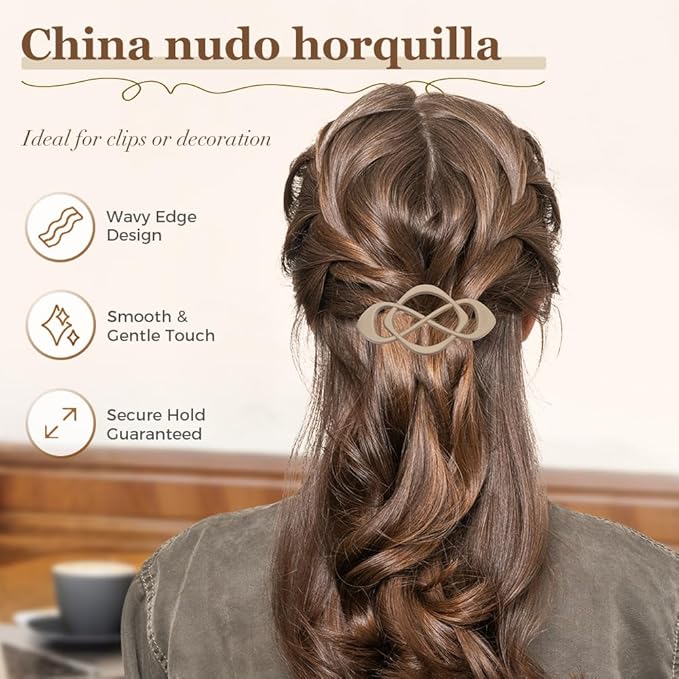 4 Pack Vintage French Barrette Hair Clips, 2025 New Hair Accessories for Women, Strong Hold No Slip Styling (Black)