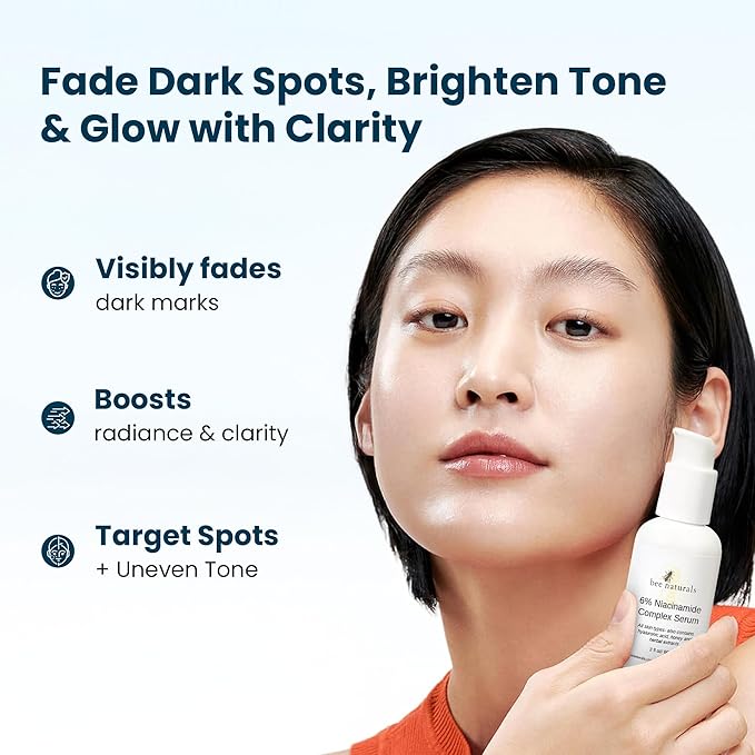 6% Niacinamide Complex Serum for Face with Hyaluronic Acid & Honey, Reduced Potential for Irritation, Pore Minimizer, Hydrating Facial Serum for Skin Even Tone – Anti-Aging for All Skin Types 2 fl oz