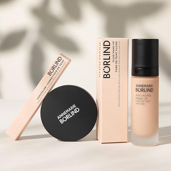 ANNEMARIE BÖRLIND - ANTI-AGING MAKE UP - bronze - smoothing, lifting & refining foundation, with natural ingredients, high coverage, 1.01 Fl. Oz.