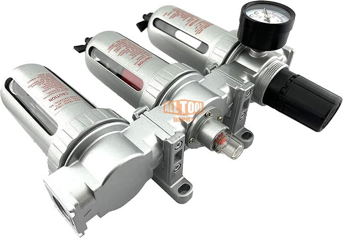 1/2" NPT Mid Flow Filter Regulator Coalescing Desiccant Dryer System - Image 7