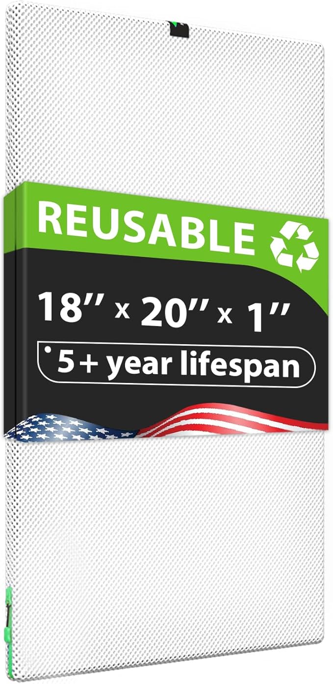 Reair 18x20x1 Air filter, Washable and Reusable Air Filter 18x20x1 by Reair