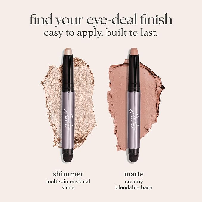 Julep Eyeshadow 101 Cream-to-Powder Waterproof Shadow Stick – Lavender Matte – Long-Lasting, Crease-Proof, Light Purple Matte Cream Eyeshadow with Built-in Smudger