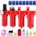 Industrial Grade 4-Stage Aluminum Air Drying System, 3/8 Inch NPT, 0-150 PSI by BOGERDACK