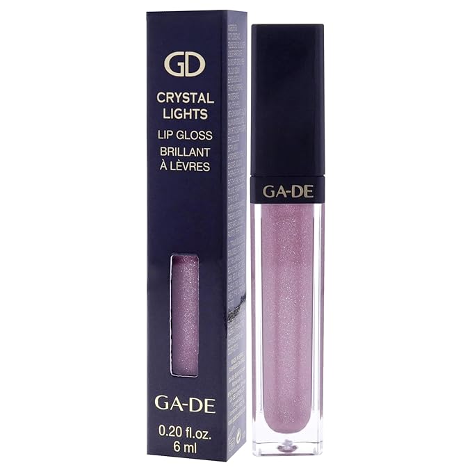 GA-DE Crystal Lights Lip Gloss, 514 - Enriched with Light-Reflecting Crystal Pearls - Smooth Silky, Rich Color - Moisturizes and Adds Shine - 0.2 oz